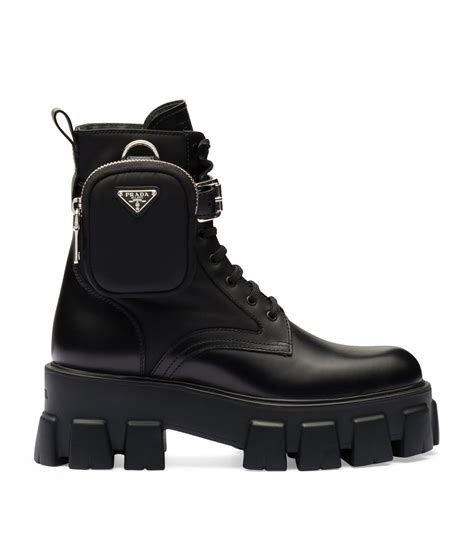 prada monilith lace-up boots|Black Monolith Patent Leather Lace.